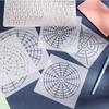 6Pcs 8/12/16 Segment Mandala Plastic Stencils Creative Template Set  Art Projects