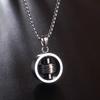 Men's Hip Hop Rotating Titanium Steel Cross Pendant Necklace