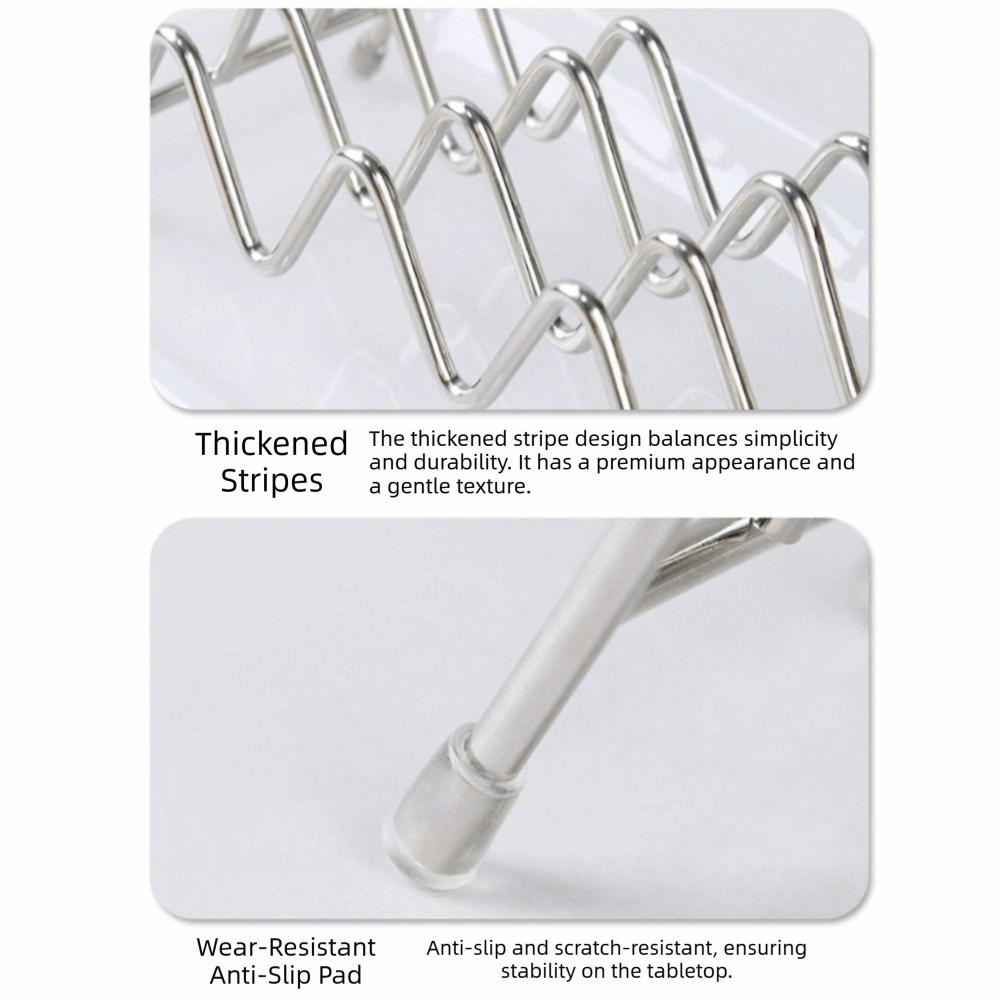 Anti-Slip Stainless Steel Soap Box W-Shaped Soap Holder Draining Soap Rack Student Dormitory