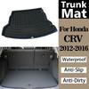 Коврики в багажник автомобиля для Honda CRV CR-V 2012 2013 2014 2015 2016 Ковер в багажник Поддон на пол Коврик в задний багажник автомобиля Противоскользящий Водонепроницаемый