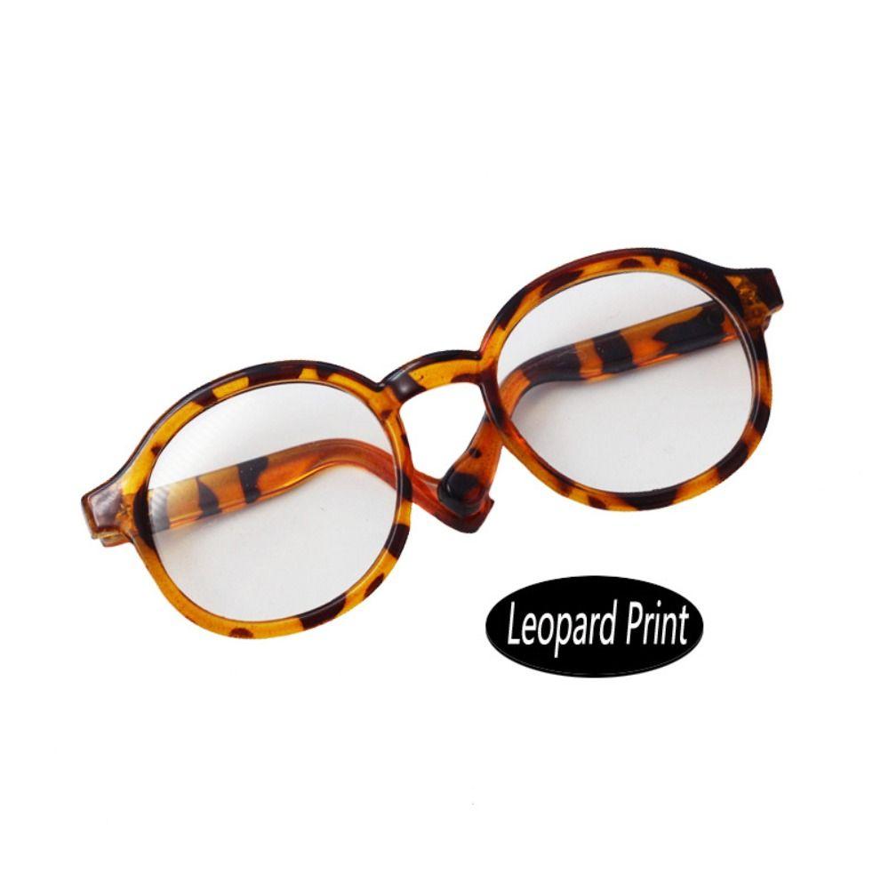 Пластиковые Прозрачные Пластиковые Очки Прозрачные Кукольные Круглые Очки Кукольные Мини-Очки Детская Игрушка