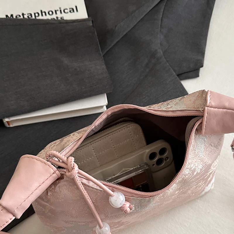 Женские сумки с тонкой вышивкой в китайском стиле 2025 Лето Сумка на плечо Кроссбоди Повседневная Вечерняя сумка-тоут для женщин