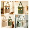 Braided Rope Wall Storage Pocket with Two Open Sections and Wooden Dowel for Bathroom Closet Entryway and Home Use