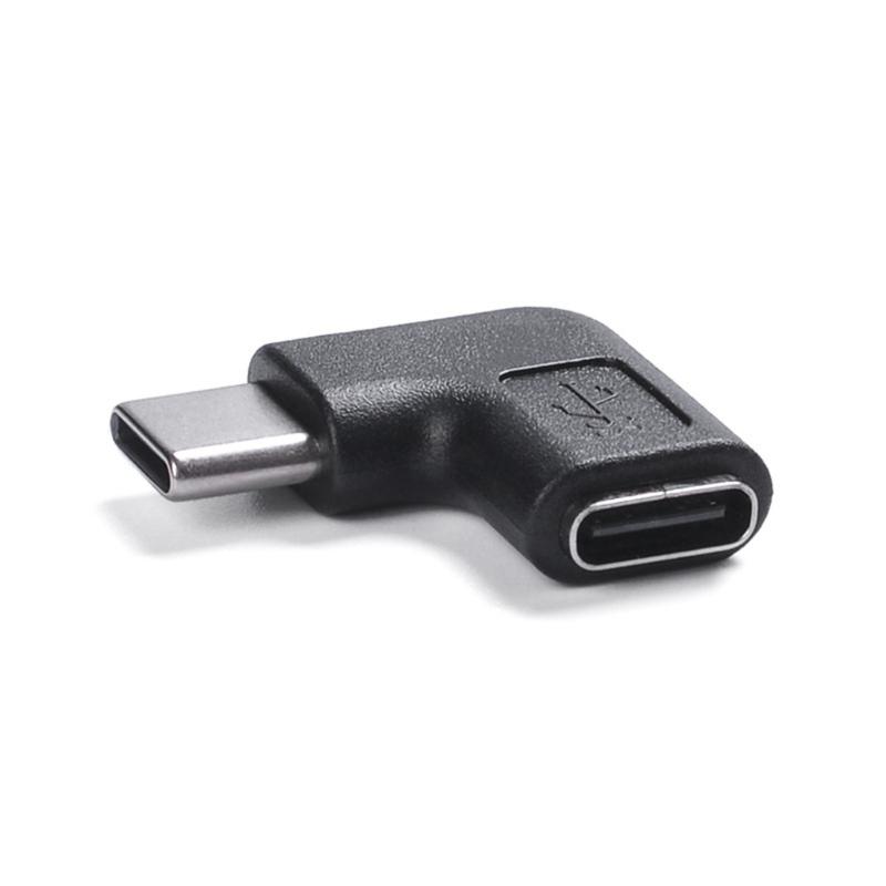 Прямоугольный разъем USB C папа-мама Адаптер с изгибом 90 градусов Скорость 10 Гбит/с Быстрая зарядка 5 А Широкая совместимость