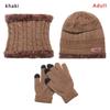 Mens Girl Knitted Winter Warm Neck Warmer Beanie Hat Hat Scarf Gloves Set And Neck Scarf