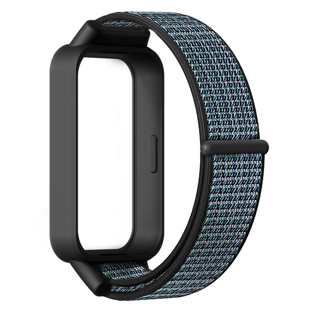 For Xiaomi Smart Band 9 Active/Redmi Band 3 Nylon Strap Magic Tape Design Watch Band