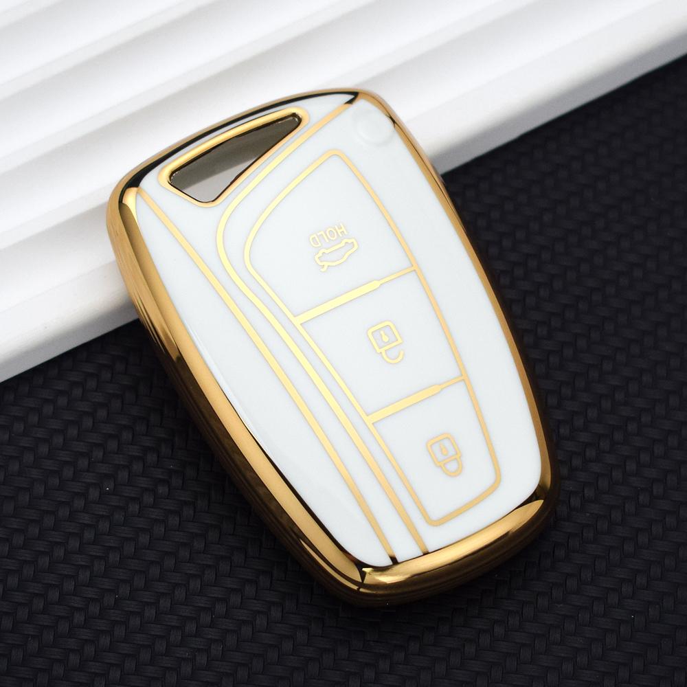 TPU Car Key Case Cover for Hyundai Grand Santa Fe 3 DM Ix45 Ix35 Genesis DH Grandeur Azera HG Equus 2013 - 2016 Accessories