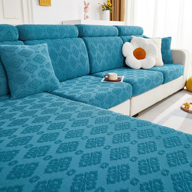 Matcha Green Sofa Cover All-inclusive Universal Cushion New Style Three-seater and One Imperial Concubine Non-slip Elastic Sofa Cover