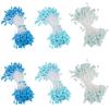 Flower Pep Blue Mix Flower Material Pearl Pep Artificial Flower Core Pep Diameter 3mm Length Artificial Flower Stamen Blue Sky Blue Light Blue 2
