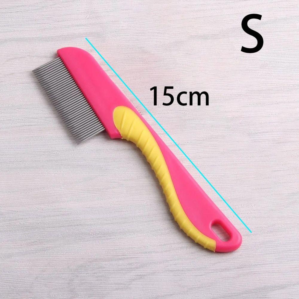 Stainless Steel Dog Flea Comb Fine Toothed Lice Comb Wool Cleaning Supplies Pet Hair Comb Cat