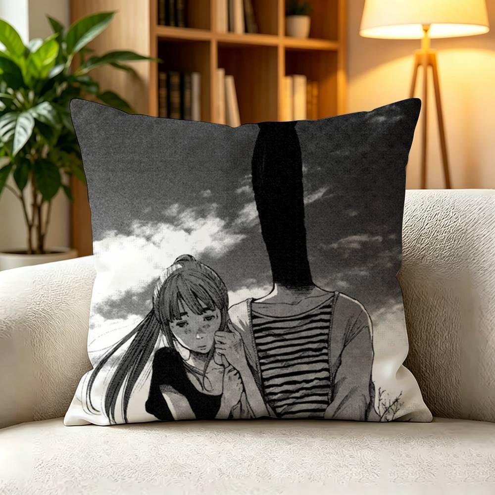GGoodnight Punpun Oyasumi Punpun Manga Square DoubleSided printed Pillow Case Bedroom Bedside Pillow Sofa Cushion Cover