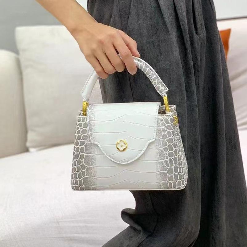 2025 Spring Fashion Women's Ostrich Pattern Crossbody and Shoulder Handbag