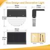 Solar Deck Lights Fence Lights Outdoor Step Lights Waterproof Solar Lights for Railing Stairs