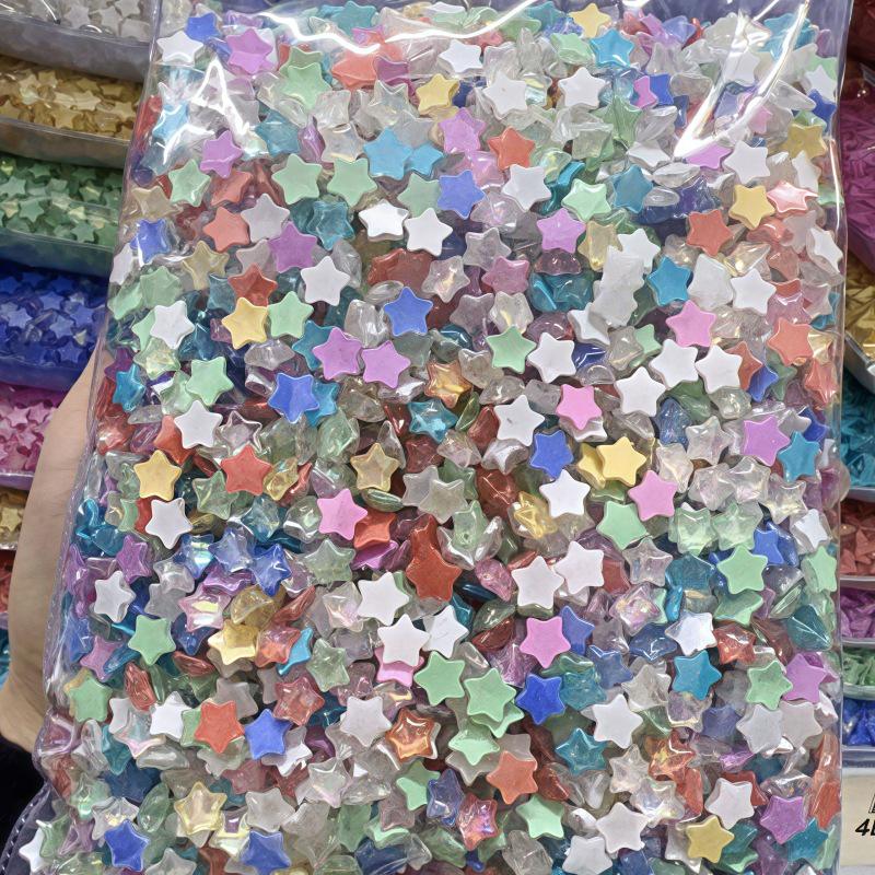 Мокка Глиттер Звезда Нейл-арт и Заколки для волос Аксессуары из смолы