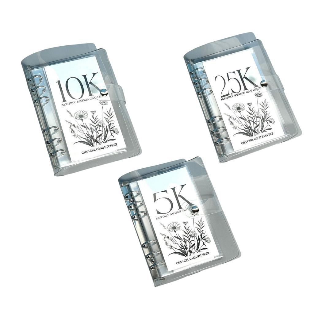 Папка-конверт с прозрачной обложкой, ежемесячная книга по экономии денег для легкого и веселого достижения цели экономии денег 2,5/5/10 тыс.