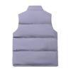Men's Solid-color Casual Outdoor Warm Thickened Vest, Men's And Women's Stand-up Collar Sleeveless Zipper Vest Jacket