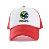 Men Women Football Brazil Team Snapback Cap 2018 Brazil Fan Soccer Sports Cap Yellow Green Brazil National Parrot Flag Hat YY456
