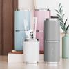 Compact Travel Toothbrush & Mouthwash Cup Set with Lid & Storage Cylinder