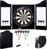 ENGELHART Classic Dartboard In Black Wood with Accessories