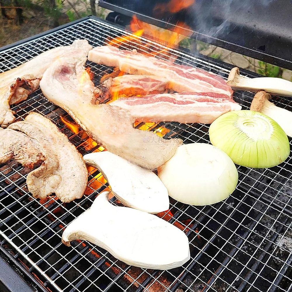 Reusable BBQ Roasting Rack Rectangular Baking Cooling Rack New Firewood Rack  Outdoor Barbeque Oven