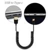 USB 3.1 Type-C Male To USB 2.0 Male Spirals Coiled Adapter Cable Spring Telescopic Extension Wire For Data Sync Charger