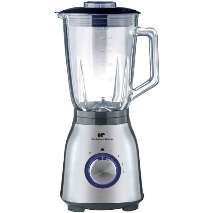 CONTINENTAL EDISON CEBL1000IN Stainless Steel Blender 1000W - 1.5L Glass Bowl