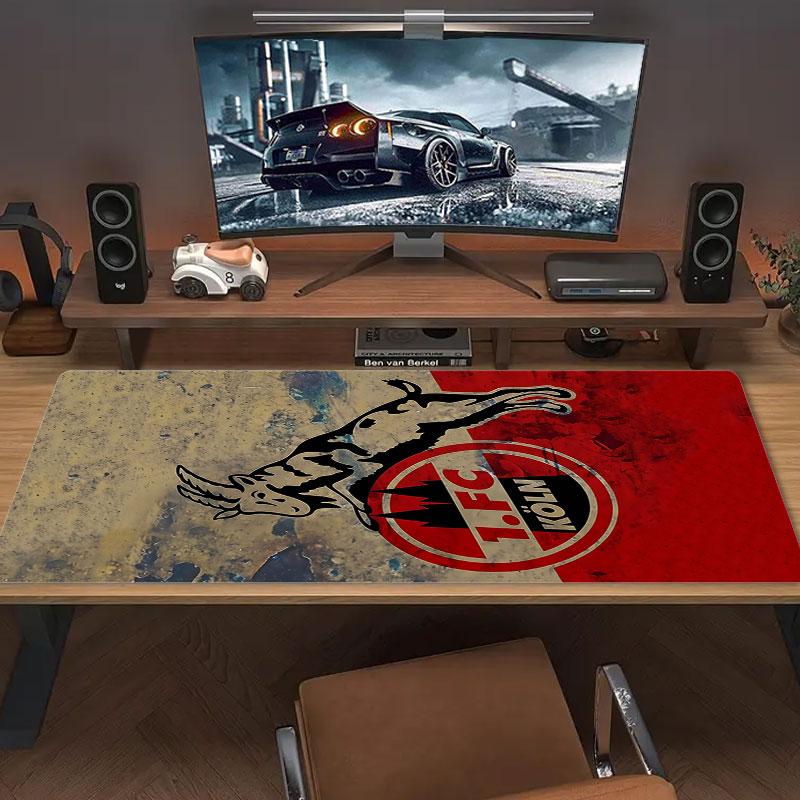 Köln FC Mouse Pad, Large Gaming Desk Mat, Non-slip XXL Mousepad for Laptop & Tablet, Mini PC Playmat with Stitched Edges