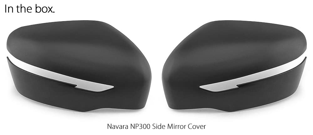 tunez Matte Black Rear Side Mirror Cover Guard Protector with Turn Signal Indicator for Navara NP300 D23 STX Year 2015 2016 2017 2018 2019