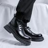 Осенние ботинки Мартин мужские в британском стиле универсальные короткие ботинки ретро ботинки-локомотивы на толстой подошве с увеличением роста рабочие ботинки 70069-R