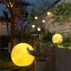 Водонепроницаемый лунный светильник на солнечной батарее для украшения сада, газона и двора