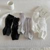 Thin Short Socks Mesh Ruffle Ballet Style Cuffs New Fashion Leg Warmers  Women Girls