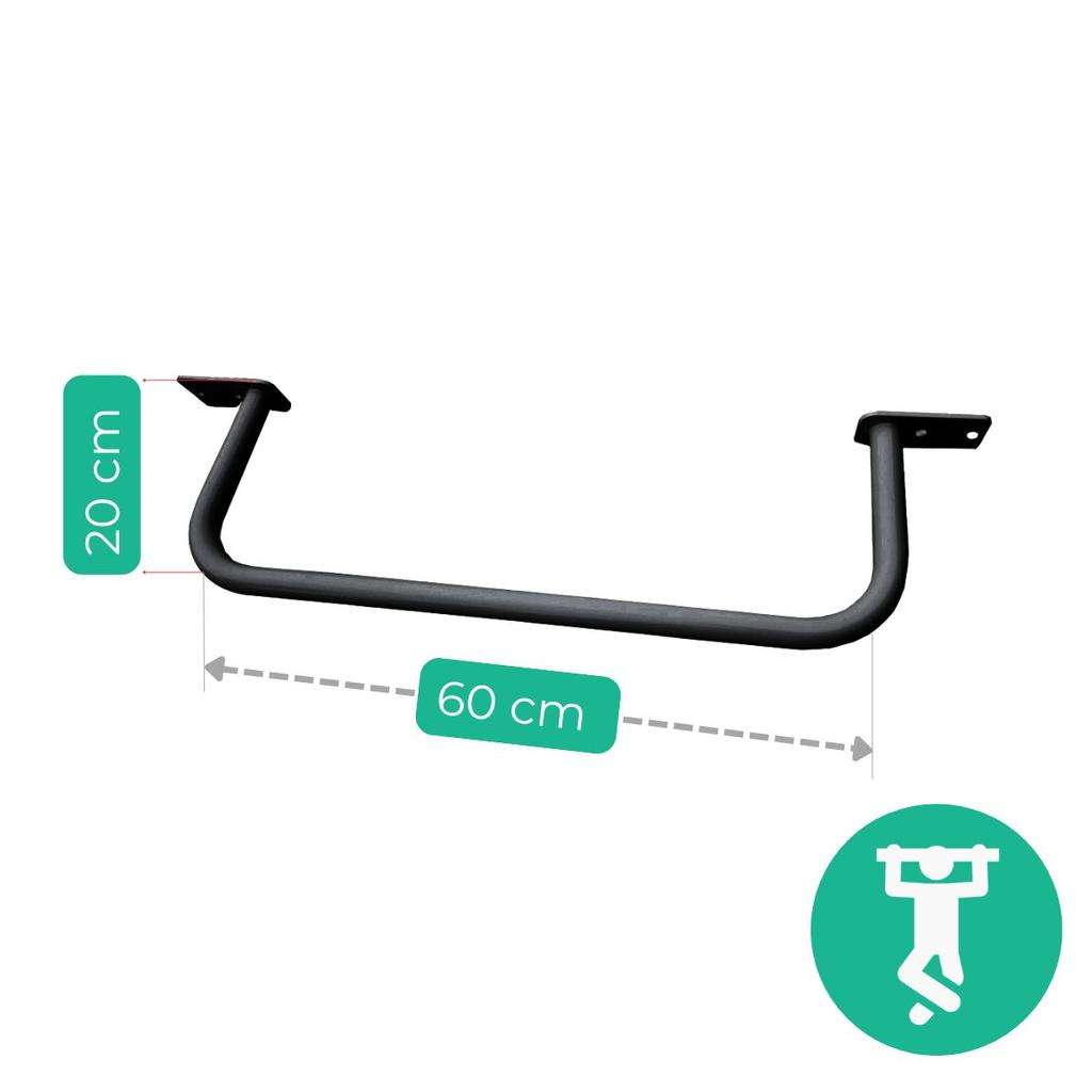 Ceiling Pull-Up Bar 20X60 Cm Black