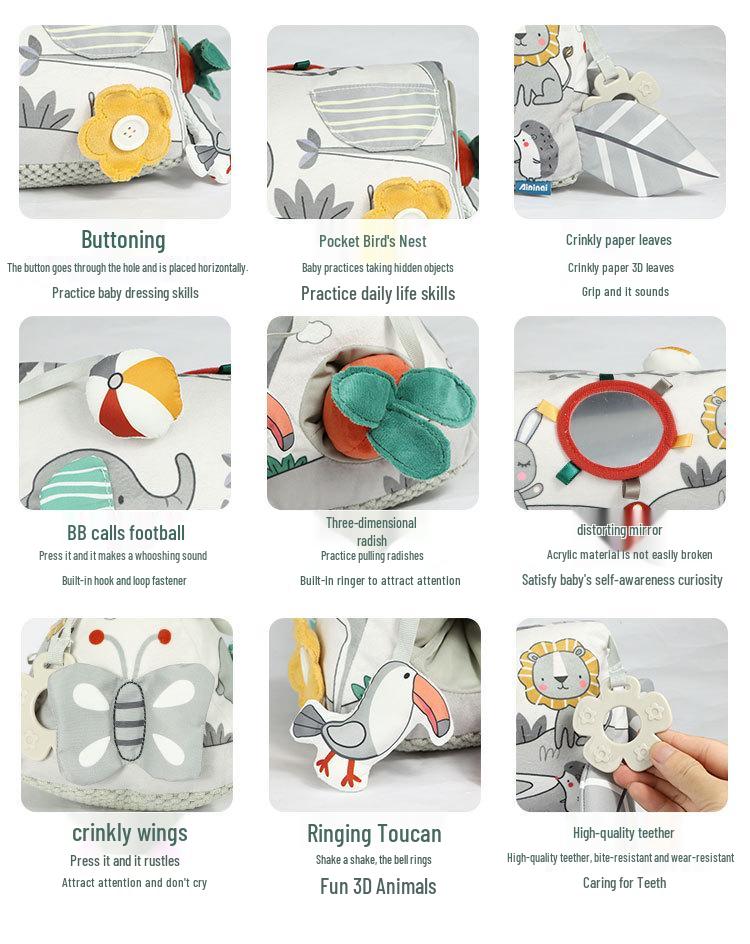 Aipinqi Baby Tummy Time Pillow: Multi-functional Crawling & Head Lifting Toy for Early Education, 0-2 Years.