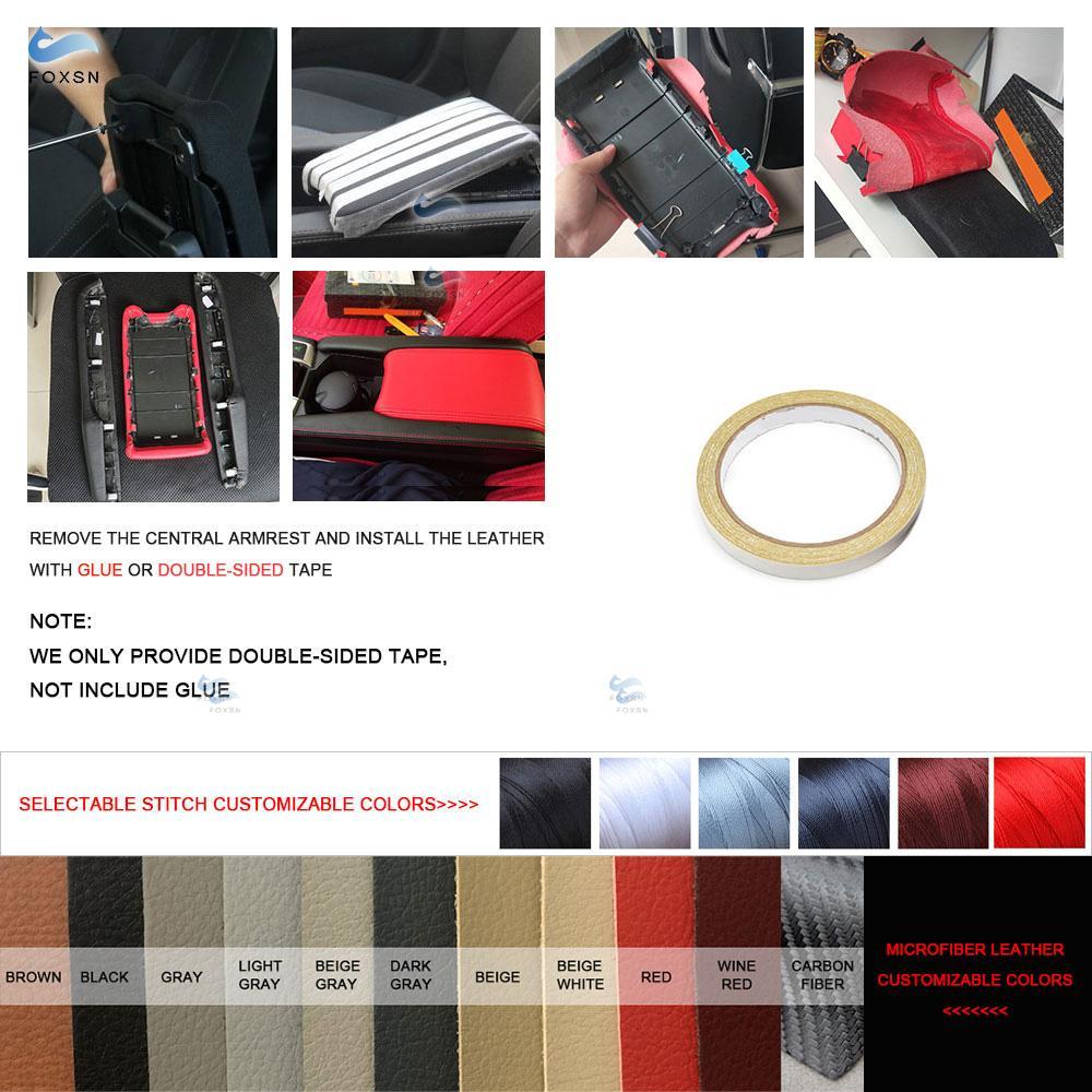 Для BMW 1 серии F20 2016 2017 2018 микрофибра кожаный салон автомобиля центральная консоль подлокотник ящик защитный чехол