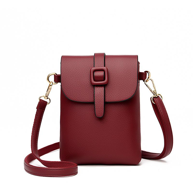 Spring and Summer Popular Women's Bags, New Simple and Fashionable Vertical Small Square Bags, Mobile Phone Bags, Women's Shoulder Messenger Bags