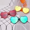 Colorful Coated Love Sunglasses Colorful Trend Party Decorative Sunglasses