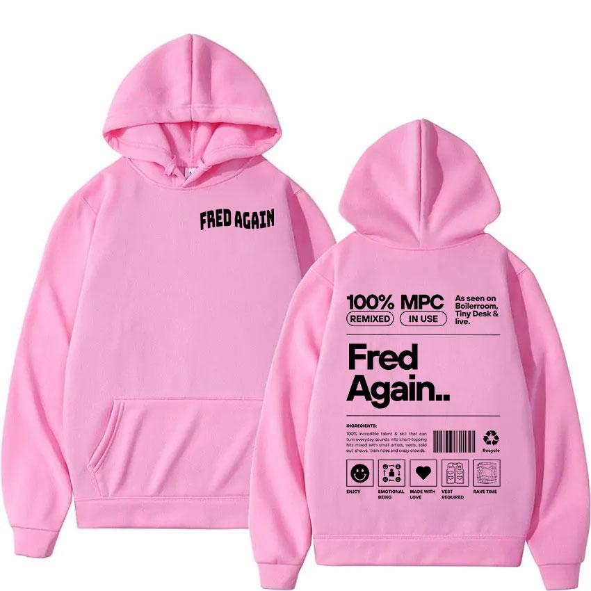 Fred Again Music Album Print Hoodie Men Women Hip Hop Fashion Pullover Sweatshirt Casual Long Sleeve Oversized Hooded Streetwear
