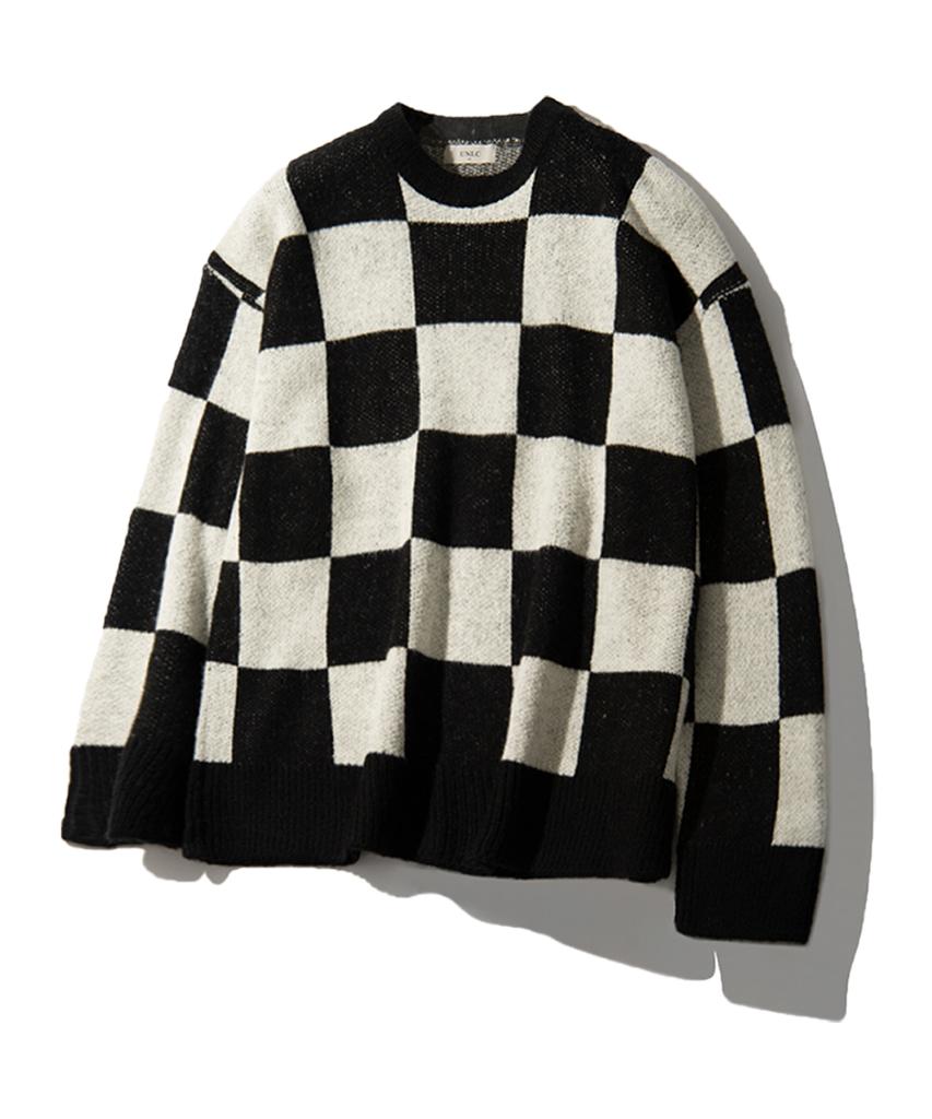 UNLC Check Block Oversized Knit (2 Colors)