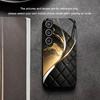 Современный чехол для Samsung Galaxy S26 Ultra S25 Ultra S24 S23 S22 FE Ultra Plus, черный и золотой мрамор, стеклянный чехол для телефона