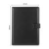 Deli 16K Business Leather Notebook with Snap Closure