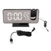 FM Radio LED Digital Smart Alarm Clock LED Digital Projection Alarm Clock for Bedroom Bedside