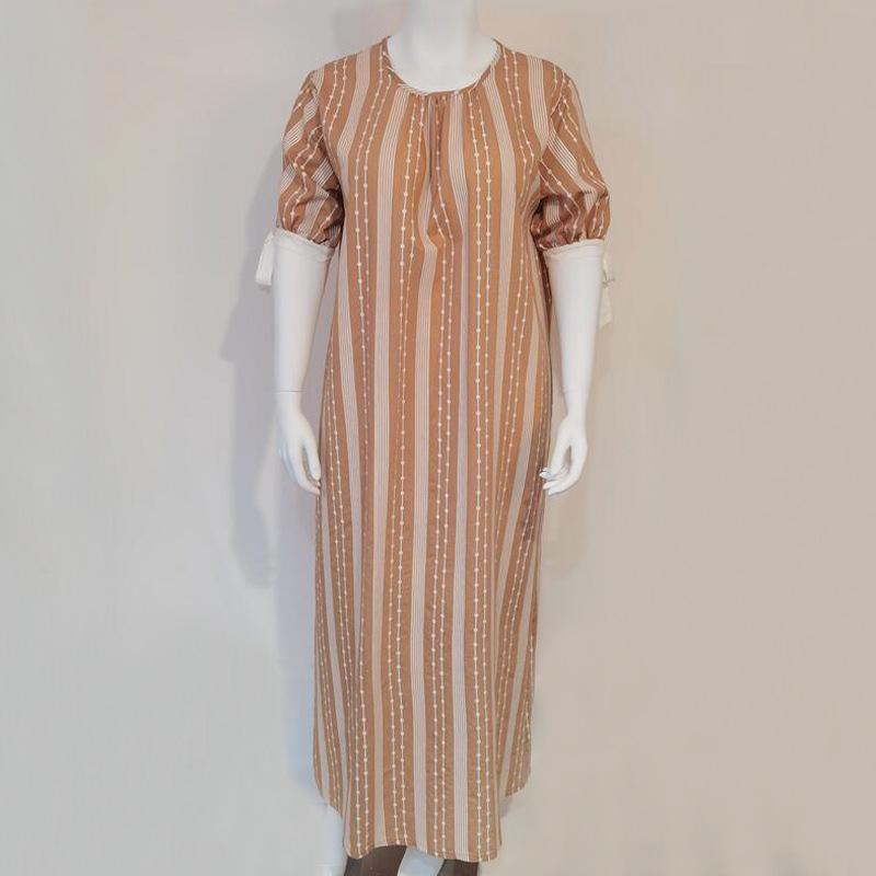 Women's Casual Summer Dress Pajamas - Ethnic Arabic Robe