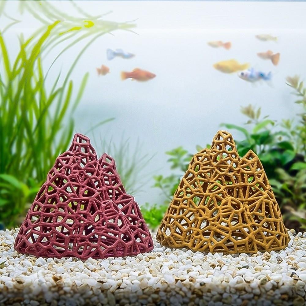 3D Printed Fish Shrimp Hideout Shelter Hollow Out Fish Hidden House Aquatic Pets