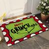 Xmas Welcome Christmas Mat Non-Slip And Washable Doormat Decoration Door Mat Entrance Rugs