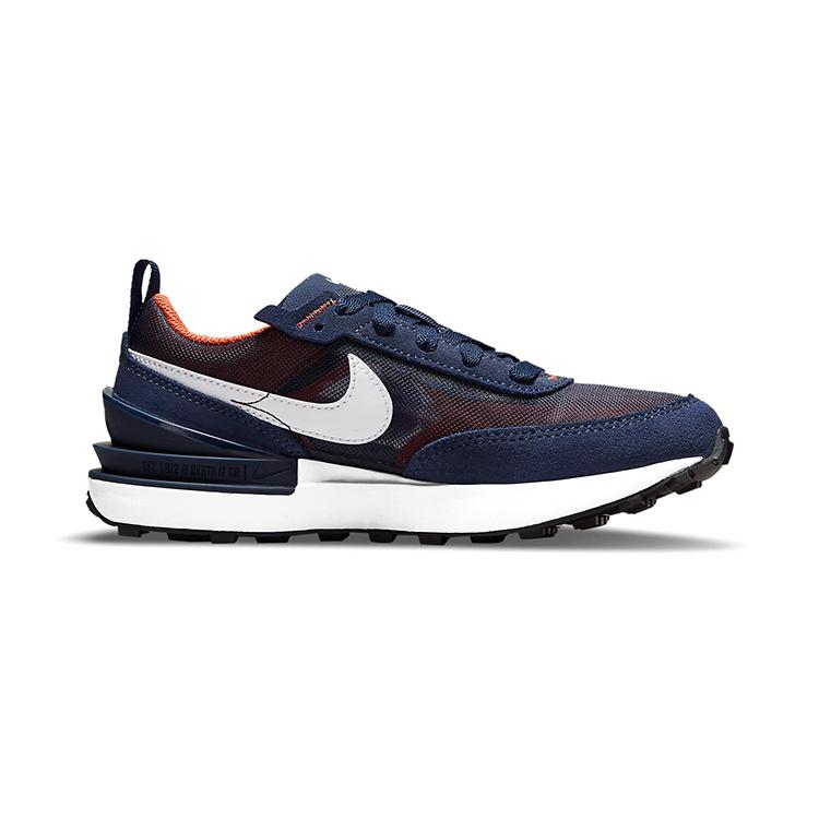 Nike Кроссовки Waffle One Low Спортивные Повседневные Сине-Оранжевые Детские Возраст 3-7 Лет DC0480-401