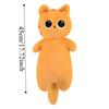 PP Cotton Long Giant Cats Plush Cartoon Cat Stuffed Plushie Animal Bolster Pillow  Christmas Toy
