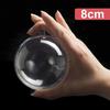5/6/8/10CM Christmas Transparent Balls Hollow DIY Plastic Fillable Bauble Xmas Tree Hanging Ornaments Home Party Gifts Box Decor