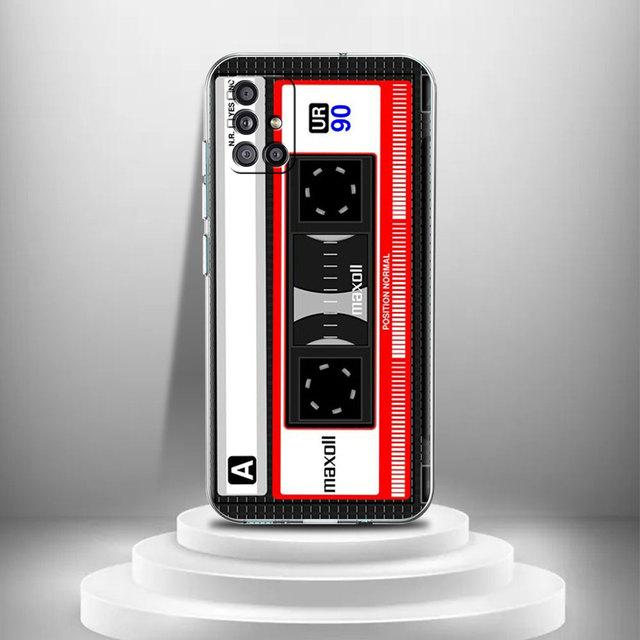 Vintage Camera Cassette Transparent Case For Samsung Galaxy A51 A71 A21s A31 A12 A32 5g A21 Eu A52 4g A41 A11 A22 Phone Cover
