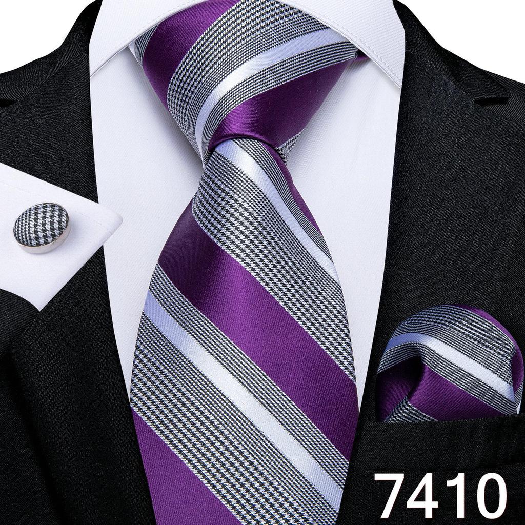 Dibangu Мужской галстук, карманный квадратный набор запонок для свадебной деловой вечеринки