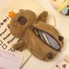 Animal Doll Cartoon Capybara Plush Doll Large Capacity Capibara Plush Pencil Pouch  Children